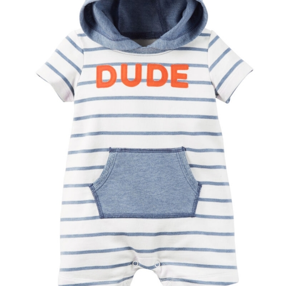 Carter's Other - 🎉HP🎉Carter's "dude" romper size 12months 🐨